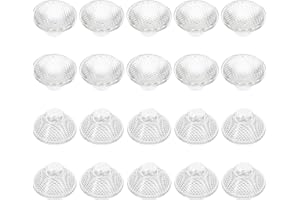 PATIKIL 60 Degree 20mm High Power LED Lens, 20 Pcs Clear Acrylic Optical PMMA Bead Surface Lenses for 1W-5W LED Light, Spotlight, Panel