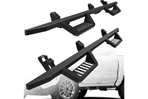 TIEZFUL Running Boards Fit for Toyota Tacoma Double Cab 2024-2025 2026, Drop Down Side Steps, Heavy-Duty Carbon Steel Step Bars Step Rails, 5 Inch Textured Black