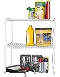 Amazon.com: Grayline 40192, Medium Long Stacking Shelf, White: Home ...