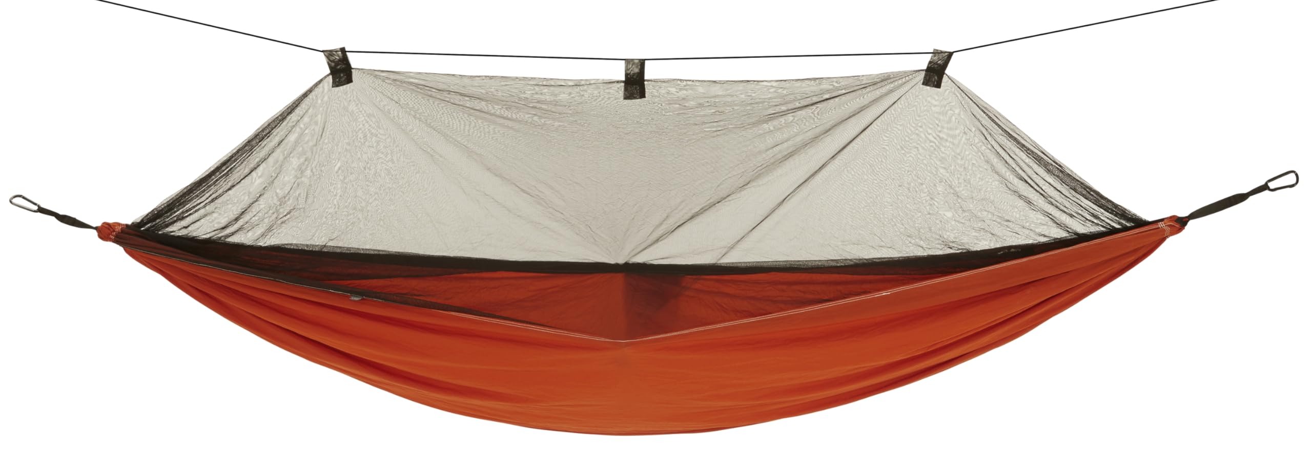 Grand Canyon BASS MOSQUITO HAMMOCK - Hammock Outdoor up to 150 kg, Travel hammock with mosquito net - Light & compact with tree protector - Roiboos Tea (brown)