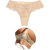 ohyeah Women Hipster Bikini Panties Lace Thong Underwear Cotton Crotch Undies for Women Ladies Cheeky Underwear Panties Tanga