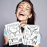 Halloween Temporary Face Tattoos, Fake Tattoo Stickers