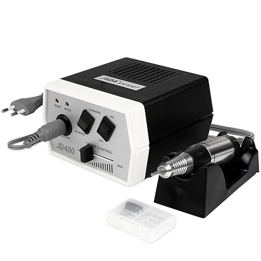 JSDA Professioneller Studio Nagelfräser JD 400 Maniküre/Pediküre/Hornhautentferner Privater Gebrauch Komplett-Set Elektrisch 