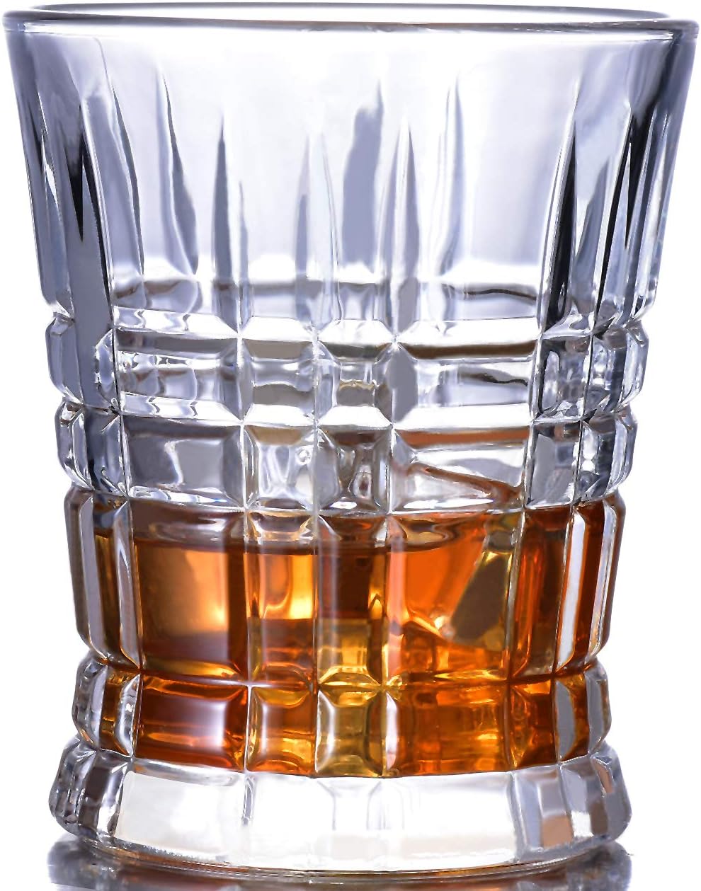 Whiskey Glass SET OF 2 Premium Old Fashioned Glass set - Lead Free Glass and Tasting Tumblers for drinking Scotch, Bourbon Cocktail, Brandy - Gifts for Men Women
