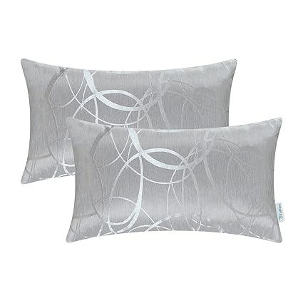 Calitime Cushion Covers Pack Of 2 Bolster Pillow Cases Shells For