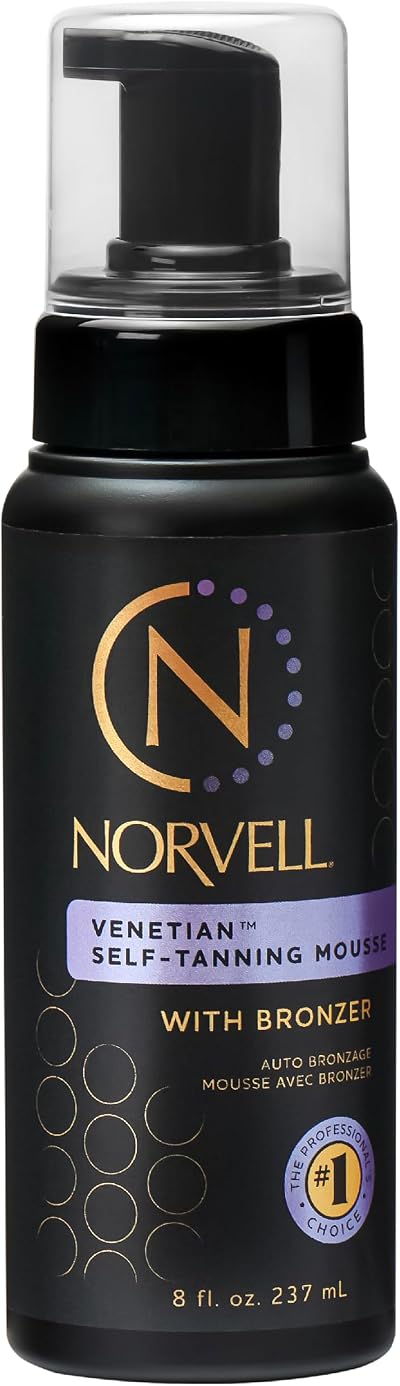 Norvell Venetian Sunless Tanning Mousse Bronzer Instant Natural Glow 236ml