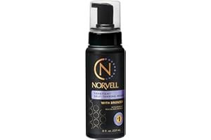 Norvell Venetian Sunless Self Tanner Mousse with Bronzer - Instant Self Tanning - Natural Looking - Anti-Orange - Fake Tan fo
