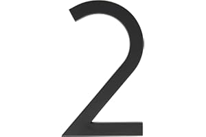 HY-KO PRODUCTS CO FM-6/2 FLOATING MOUNT HOUSE NUMBER 6" BLACK # 2