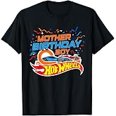 Hot Wheels Birthday Confetti Mother of Birthday Boy T-Shirt Tee for Women and Men