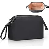 Travel Makeup Bag, Small Cosmetic Bags for Women,Large Capacity Portable Cosmetic bag Storage Organizer for Purse Everyday Us