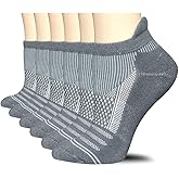 FUNDENCY 6 Pack Women Ankle Athletic Socks Low Cut Breathable Running Tab Socks with Cushion Sole