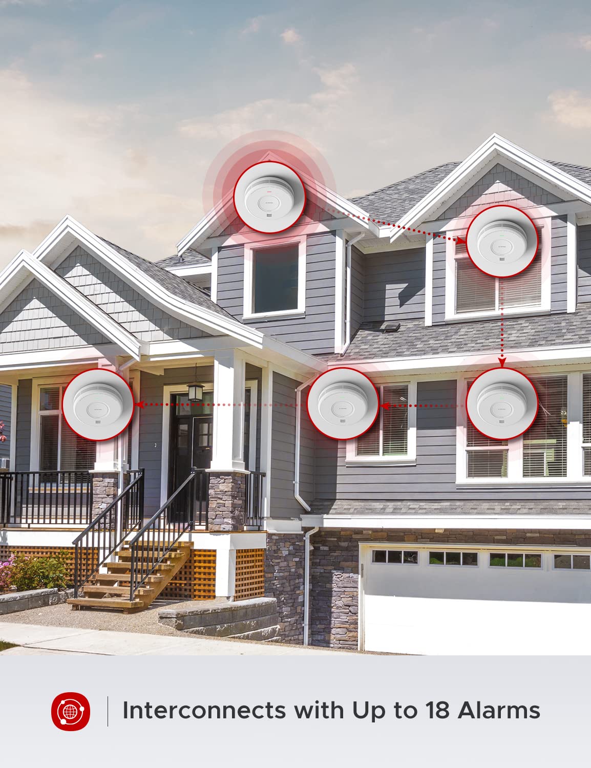 XSense AC Hardwired Combination Smoke And Carbon Monoxide Detector