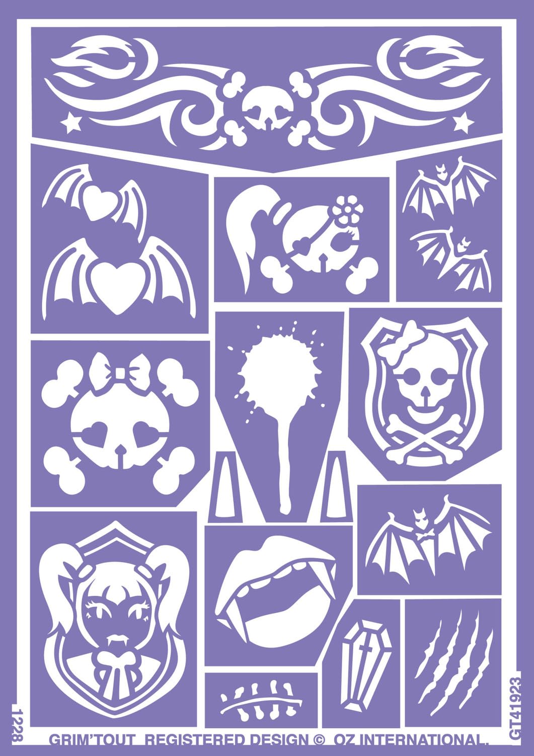 GRIM'TOUT- Stencil, Color Violet, gt41923