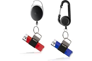 Likesing Lighter Leashes with Clip, Retractable Lighter Holder for Backpack Belt, Cool Lighters Leash Gift for Men Boys