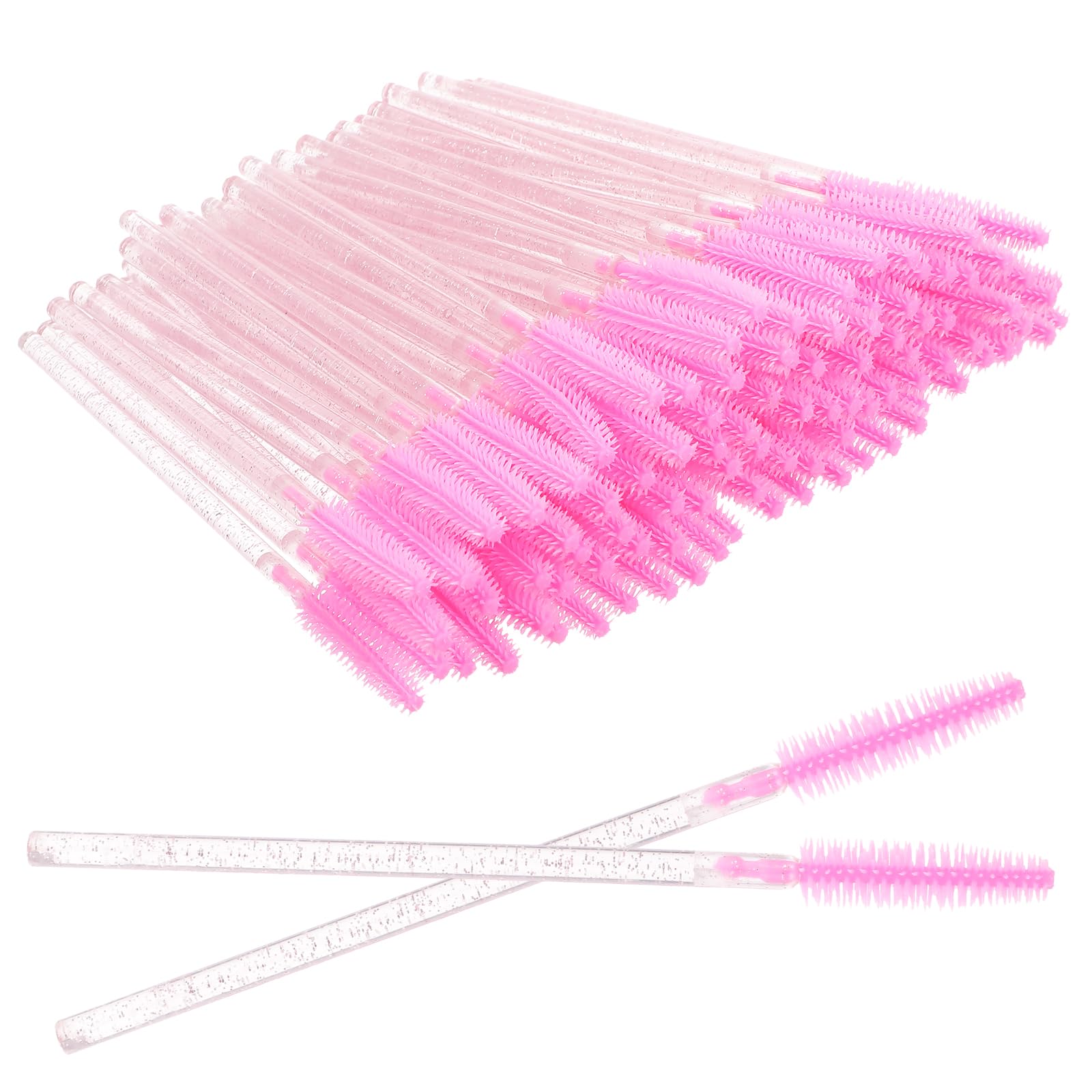 Photo 1 of 100pcs Silicone Eyelash Brushes Disposable Mascara Wand,Eyebrow Brush,Mascara Spoolies Disposable Makeup Tool Kit Set Tool Bulk