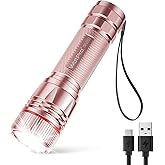 WdtPro Rechargeable Flashlights High Lumens, 1 Pack 10H Long Lasting Super Bright EDC Flashlights, LED Mini Tactical Flash Li