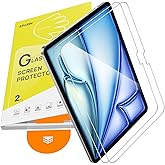 SPARIN 2 Pack Screen Protector for iPad Air 11 Inch M3/M2 (7th /6th Generation, 2025/2024), Tempered Glass for iPad Air 7/6 Gen with Easy Installation Tray, Apple Pencil Pro Compatible, Case Friendly