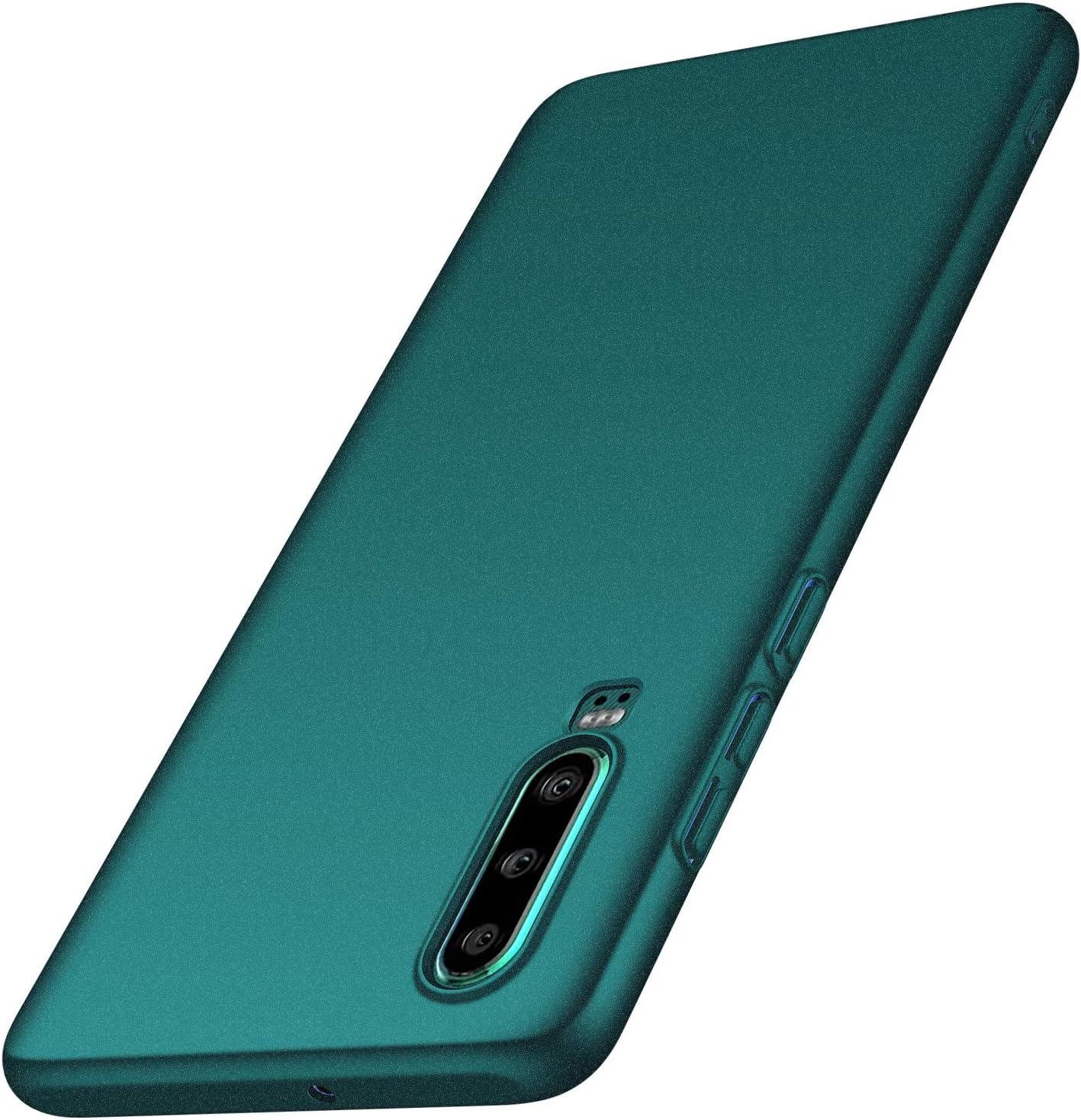 Huawei P30 Mobile Phone case, Tianyd [Color Series] [Ultra-Thin] [Anti-Drop] Minimalist Material Ultra-Thin Protective Cover for Huawei P30 (Gravel Green)