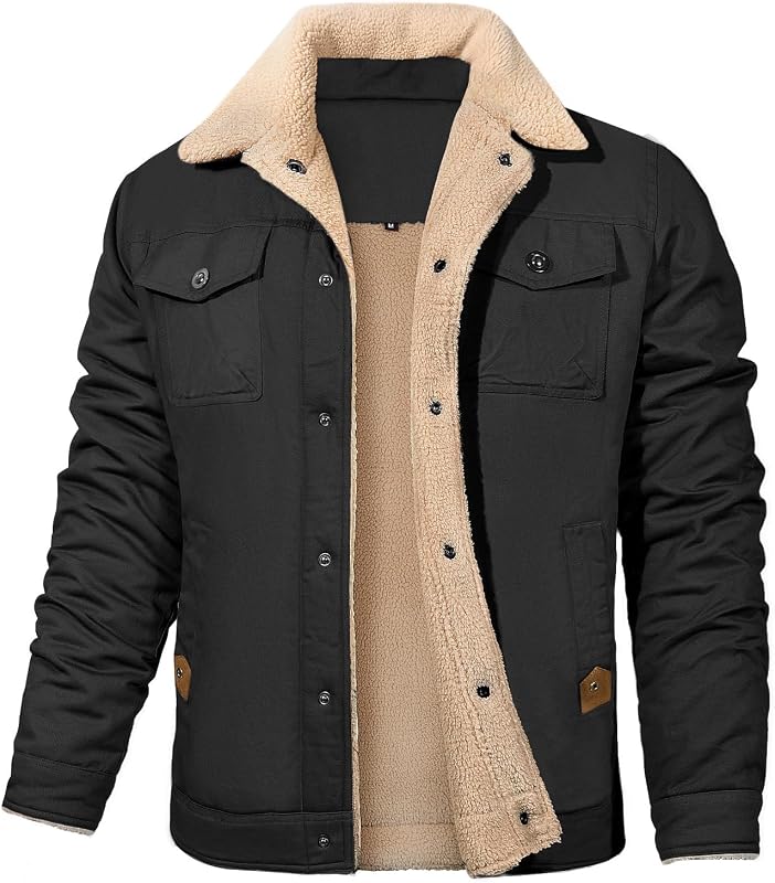 Chaqueta Hombre Invierno Chaqueta Forro Borrego — foto 1 de 6