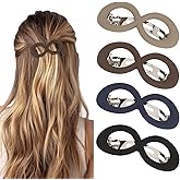 Amariver Hair Barrettes for Women 4packs Clips French Barrette Clip for Thick Thin Long Short Hair Fashion Accessories for Women Girls