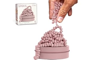 Speks Original Crags Ferrite Putty | 500+ Ferrite Stones in a Tin, Fidget Toy for Stress Relief, Sensory Desk Toy for Adults & Teens 14+ | Neutral Rose, Small