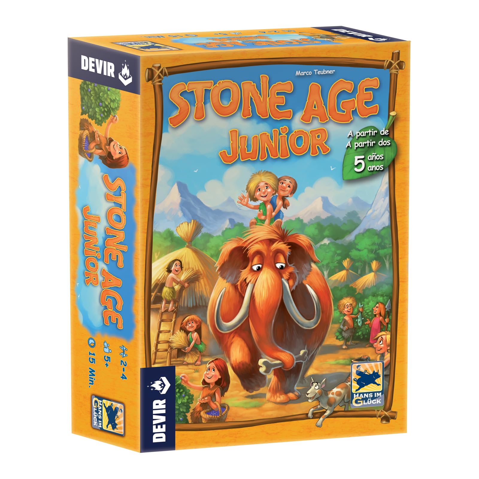 Devir - Stone Age Junior, Board Game, Family Board Game, Educational Board Game, Board Game 5 Years (BGJSTONE)