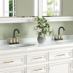 Bathroom Faucets for Sink 3 Hole, Hurran 4 inch