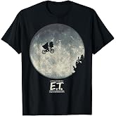 E.T. Infamous Flying Bike Scene Silhouette Logo T-Shirt