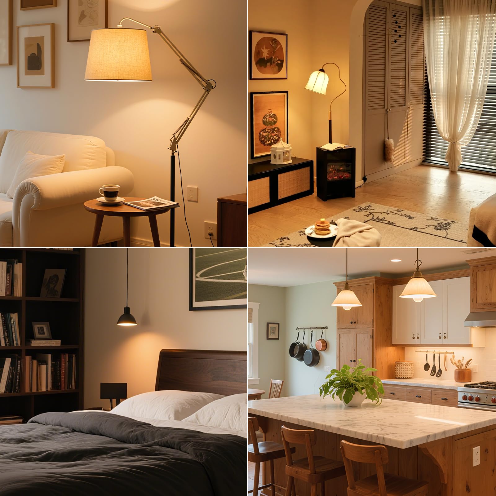 DiCUNO 9W E27 LED Lampe ersetzt 60W, 2700K Warmweiß, 806lm, A60 Matt Edisonbirne, CRI 90, 220° Abstrahlwinkel, flimmerfrei, nicht dimmbar, 230V Energiesparlampe, 6er Pack 8