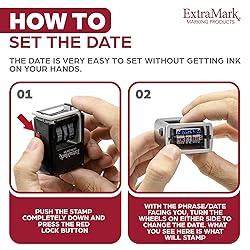 ExtraMark Ultra Dater Self-Inking Rubber Date