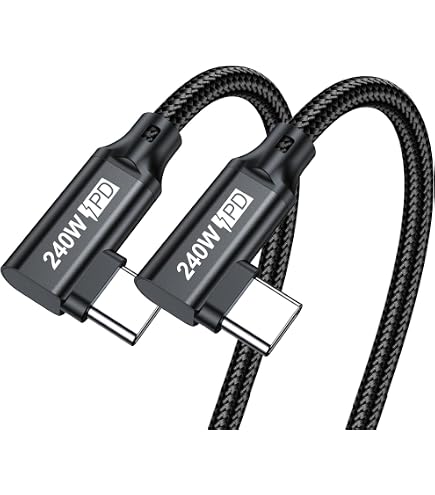 SUNGUY USB-C Verlängerungskabel 1m – 20Gbps, 100W, 4K@60Hz – 90° Winkel, Kompatibel Mit MacBook, Galaxy, IPhone & Mehr