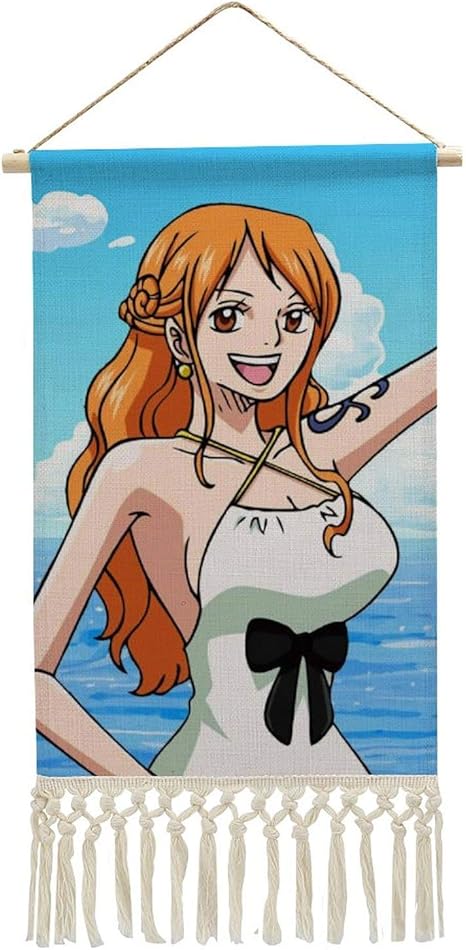 Amazon ワンピース アニメ吊り下げ絵画 綿とリネン絵画 ファッション壁画 居間と寝室壁掛け アートカスタムメイド絵画 誕生日プレゼント25 5 38cm アートフレーム ポスター オンライン通販