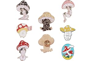 Ornaland Mushroom Enamel Pin Set Cartoon Mushroom Label Brooches Accessory for Jackets Backpacks Badges Brooches Badges Clothes Jackets Hats
