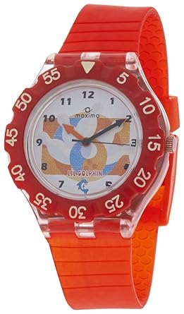 Maxima Analog White Dial Childrens Watch - 04474PPKW