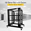 15U 4 Post Open Frame 19'' Server/Audio Network Data Steel Rack Deep From 17" | UK