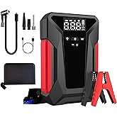 NEBULOUSDRIVE Car Jump Starter with Air Compressor, 4000A Portable Car Battery Jump Starter (8L Gas/6L Diesel), 12V Battery Charger Booster,150PSI Auto-Shutoff Tire Inflator, Portable Jumper Cables
