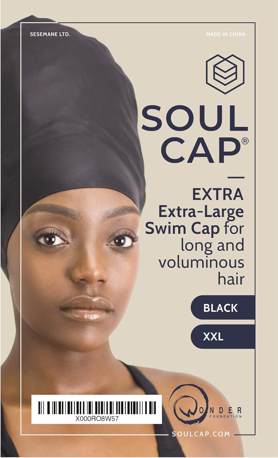 SOUL CAP, Large Swimming Cap for Long Hair, Designed for Long Hair Dreadlocks, Weaves, Hair Extensions, Braids, Curls & Afros - Image 5