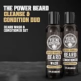 Viking Revolution Beard Shampoo & Conditioner 2x150ml Argan Jojoba Oils view 2