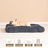 EHEYCIGA Fluffy Small Dog Crate Bed Calming Anti Anxiety Plush Mat 60x45x7.5cm view 6