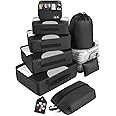 Veken 8 Set Packing Cubes for Suitcases, Travel Essentials for Carry on, Luggage Organizer Bags Set for Travel Accessories in