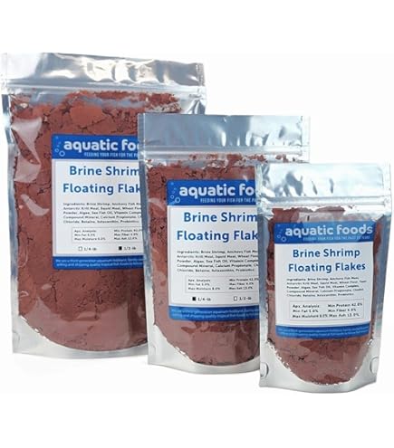 Ultra Premium Fish Food Flakes - 45% Blackworm & Brine Shrimp Mix, Made In USA For All Tropical Fish