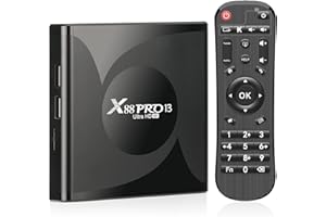 Android 13.0 TV Box, 4GB 64GB Android TV Box, RK3528 Quad-Core Android Box, Support 2.4G/5G Dual WiFi, BT 5.0, 100M Ethernet 