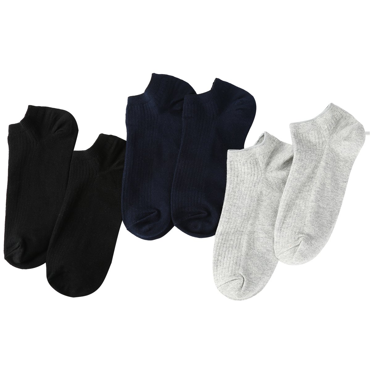 VBIGER 6 Pares Calcetines Cortos Hombre Casual Calcetines Deportivos de Algodón