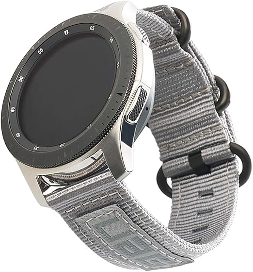 Urban Armor Gear Uag Compatible With Samsung Galaxy Watch Band 42mm Galaxy Watch Active 1 2 Gear Sport Fits Most 20mm Watch Lugs Nato Grey Amazon Ca Watches