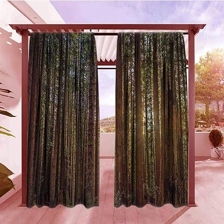 Amazon Com Dggo Outdoor Curtain Rod California Tree Nature