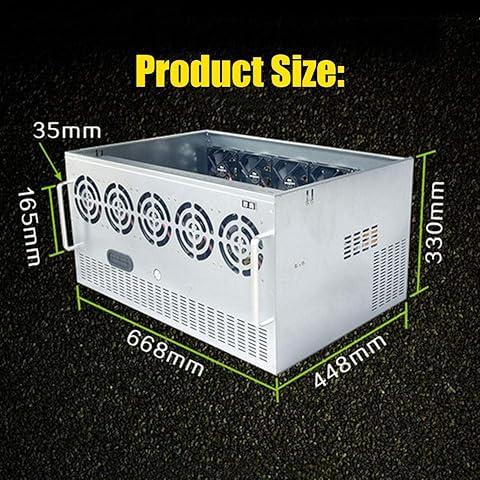 12 GPU Minería Crypto Caso de divisas plataformas Miner bricolaje Minería marco del aparejo