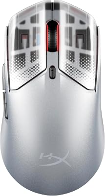 Pulsefire Haste 2 S - Ratón Gaming inalámbrico, Carcasa de magnesio, Ultra-Ligero 64g, batería 120h, Glass Skates, Sensor 26K, Color Plata