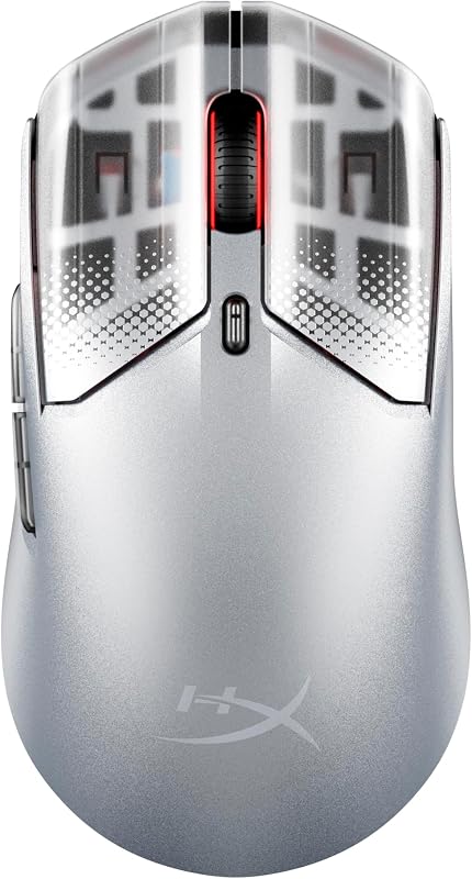 Pulsefire Haste 2 S - Ratón Gaming inalámbrico, Carcasa de magnesio, Ultra-Ligero 64g, batería 120h, Glass Skates, Sensor 26K, Color Plata