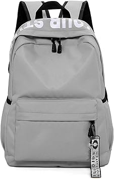 solid gray backpack