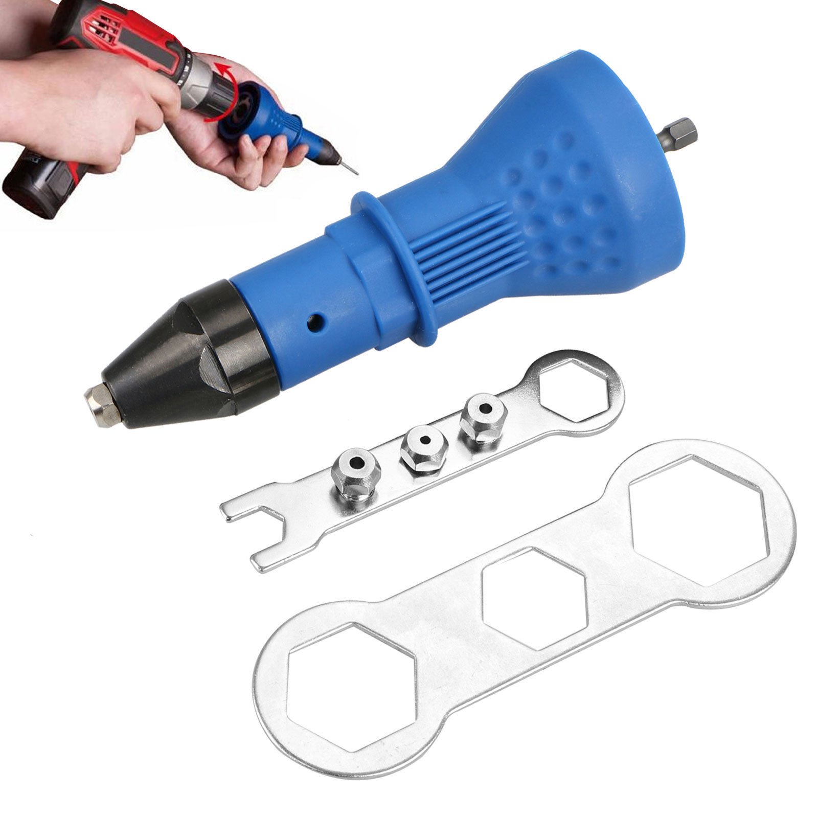 Rivet Gun for Cordless Drill Electric, Rivet Nut Gun Riveting Tool